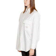 Calvin Klein Jeans White Recycled Cotton Shirt -   -  Calvin Klein Jeans.