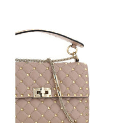 Valentino Garavani Rockstud Spike Leather Shoulder Bag -   -  Valentino Garavani.