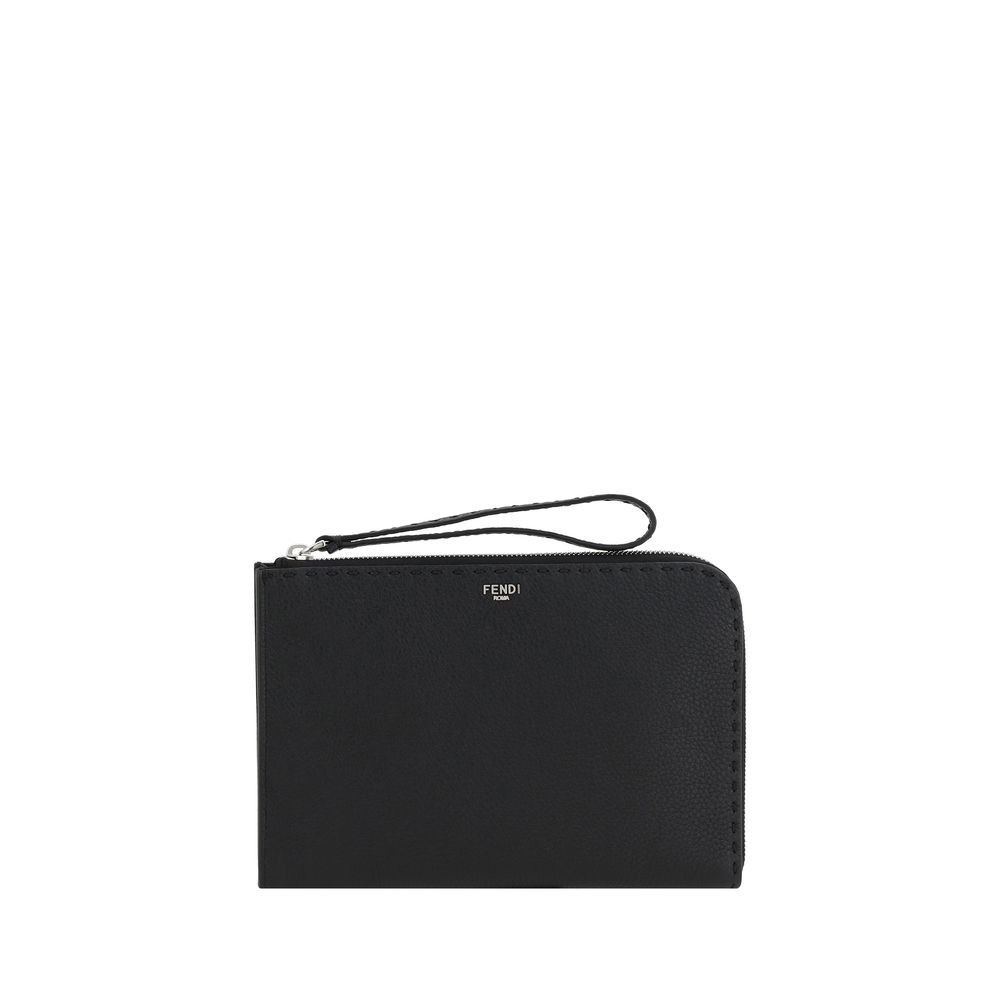 Fendi Leather Pouch Bag -   -  Fendi.
