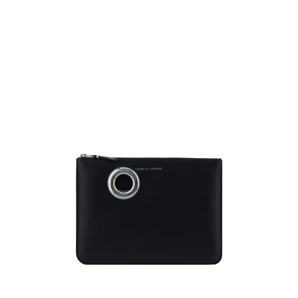 Comme Des Garçons Wallet Silver Eyelet Coin Purse -   -  Comme Des Garçons Wallet.