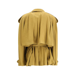 The Andamane Double-breasted Short Trench Coat -   -  The Andamane.