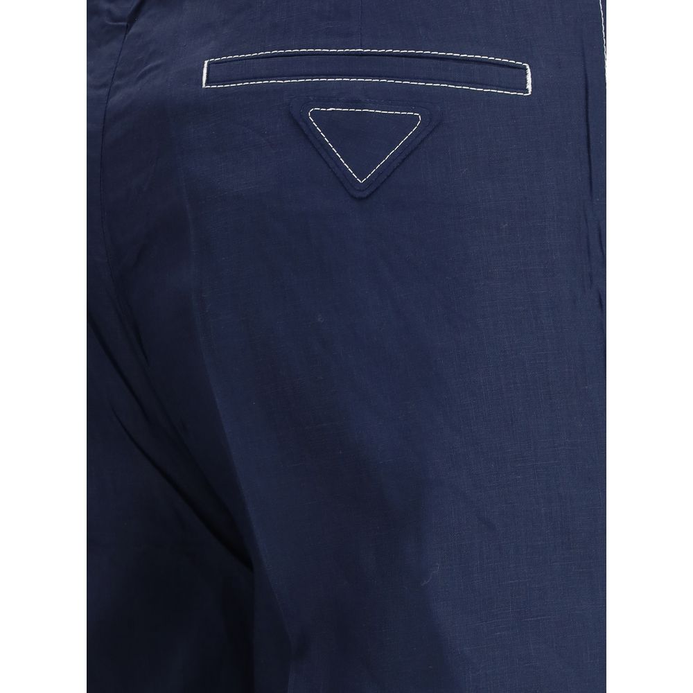 Prada Linen Pants -   -  Prada.