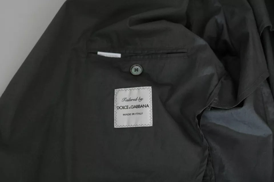 Dolce & Gabbana Gray Cotton Single Breasted Formal Blazer -   -  Dolce & Gabbana.