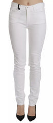 Dolce & Gabbana White Crystal Embellished Skinny Jeans -   -  Dolce & Gabbana.