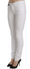 Dolce & Gabbana White Crystal Embellished Skinny Jeans -   -  Dolce & Gabbana.