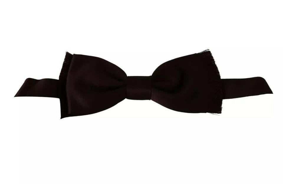 Dolce & Gabbana Bordeaux Red Silk Solid Classic Bowtie -  Neckties, Men -  Dolce & Gabbana.