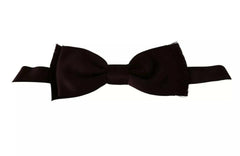 Dolce & Gabbana Bordeaux Red Silk Solid Classic Bowtie -  Neckties, Men -  Dolce & Gabbana.