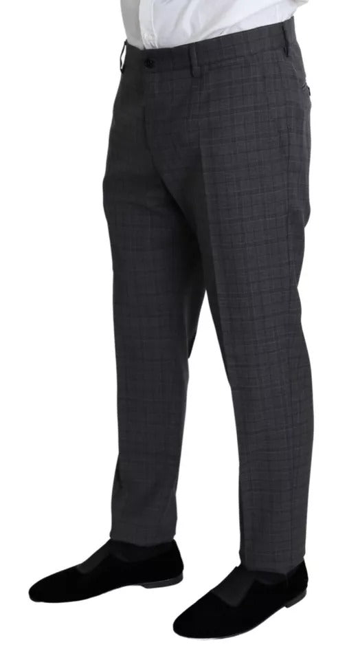 Dolce & Gabbana Gray Wool Men Formal 2 Piece MARTINI Suit -   -  Dolce & Gabbana.