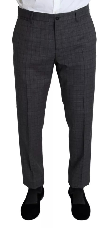 Dolce & Gabbana Gray Wool Men Formal 2 Piece MARTINI Suit -   -  Dolce & Gabbana.