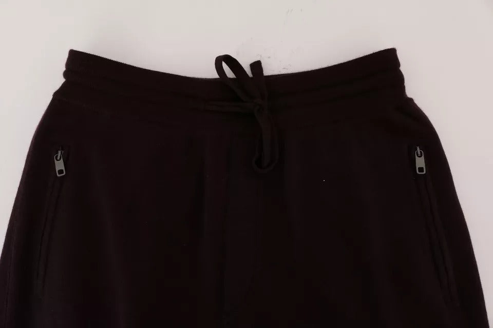 Dolce & Gabbana Purple Cashmere Gym Training Sport Pants -   -  Dolce & Gabbana.