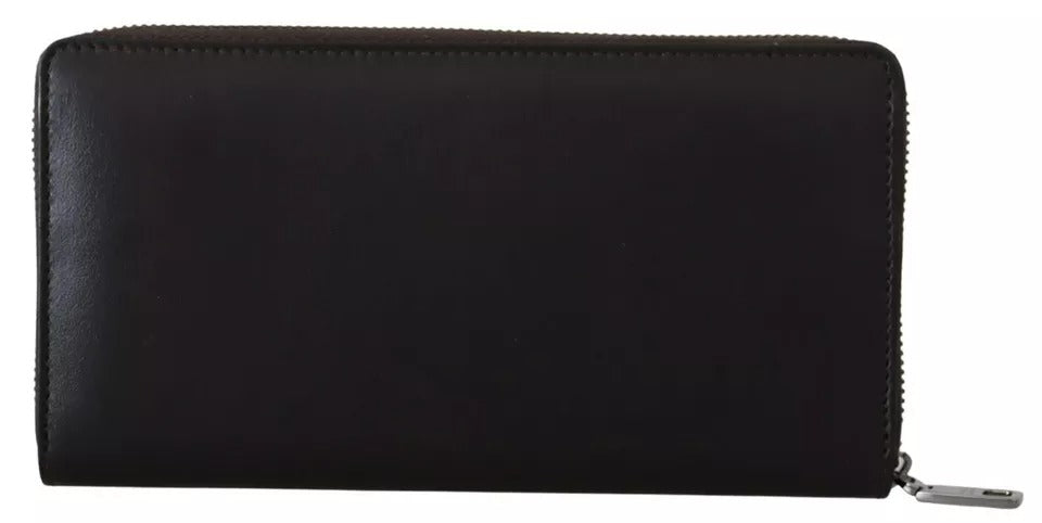 Dolce & Gabbana Brown Exotic Leather Zip Around Continental Clutch Wallet -   -  Dolce & Gabbana.