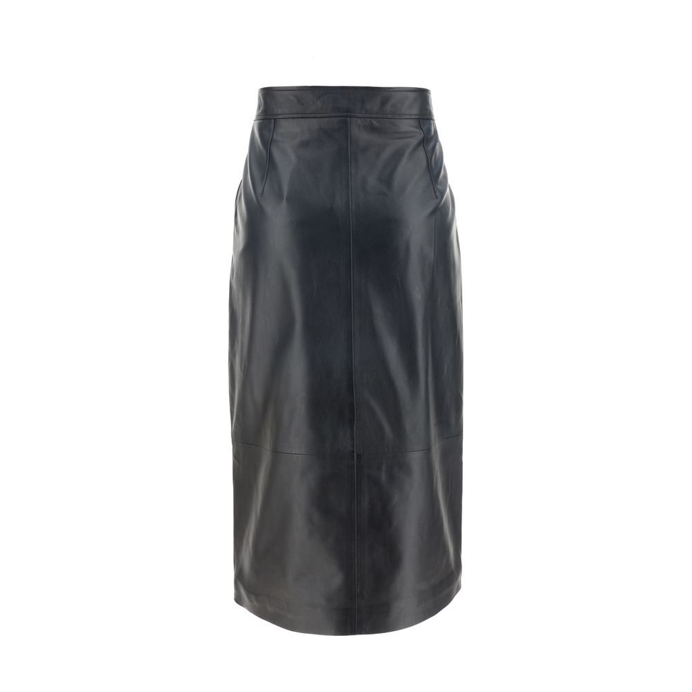Arma Leather Arkina Skirt -   -  Arma.