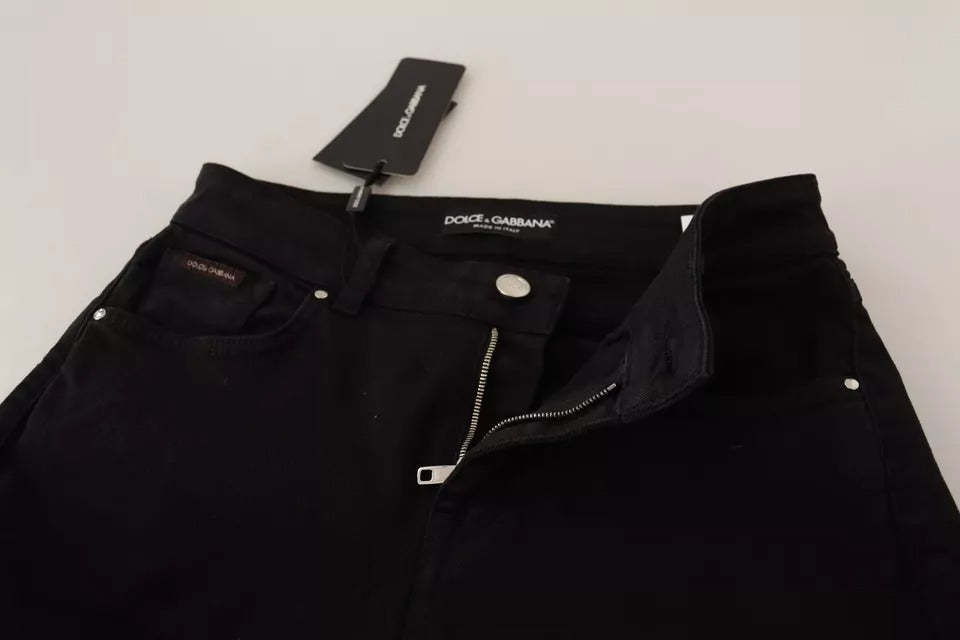 Dolce & Gabbana Black Cotton Stretch Skinny Denim Jeans -   -  Dolce & Gabbana.