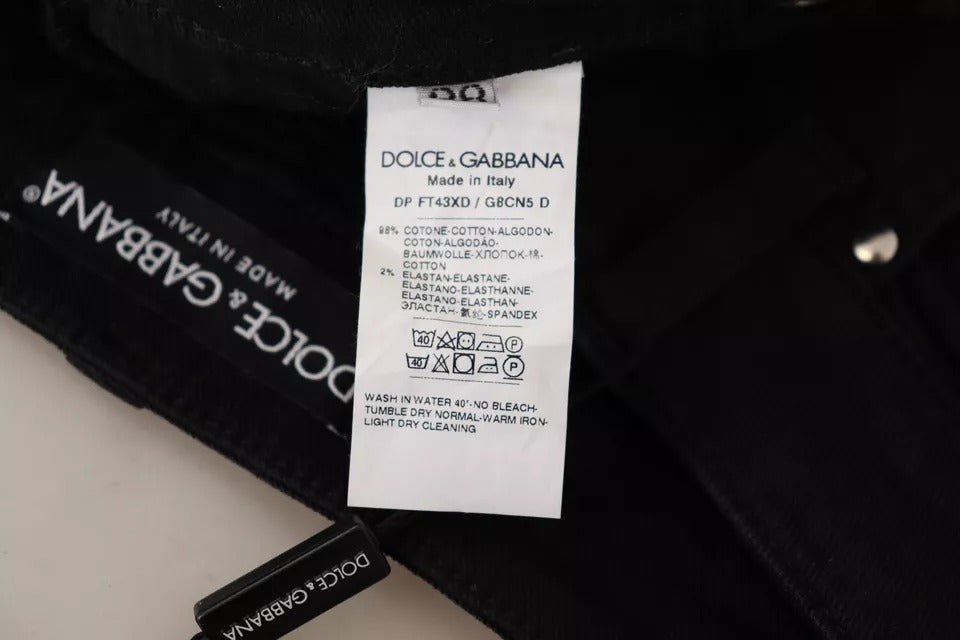 Dolce & Gabbana Black Cotton Stretch Skinny Denim Jeans -   -  Dolce & Gabbana.