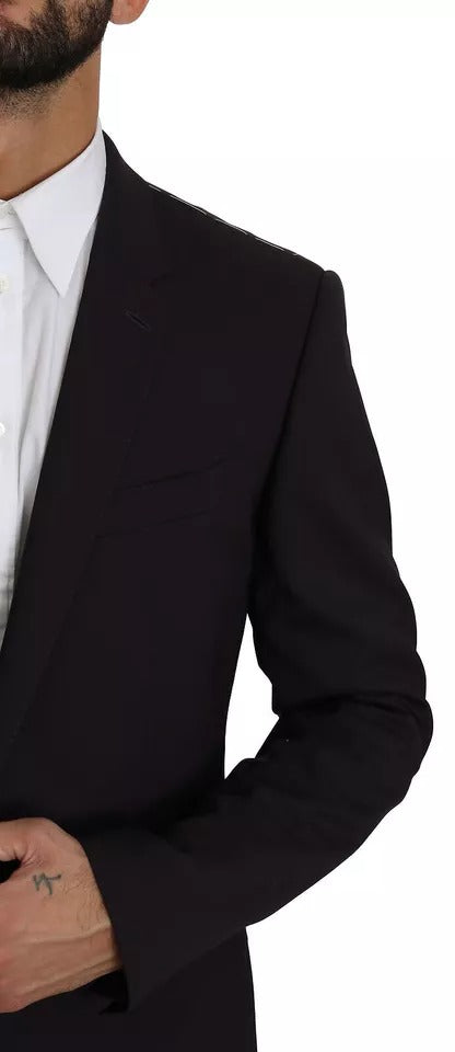Dolce & Gabbana Purple MARTINI Wool Stretch 2 Piece Suit -   -  Dolce & Gabbana.