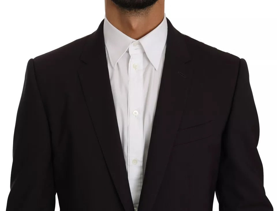 Dolce & Gabbana Purple MARTINI Wool Stretch 2 Piece Suit -   -  Dolce & Gabbana.