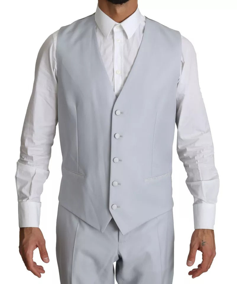 Dolce & Gabbana Light Blue SICILIA Wool 3 Piece Suit -   -  Dolce & Gabbana.