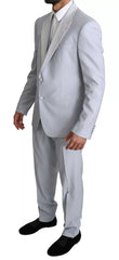 Dolce & Gabbana Light Blue SICILIA Wool 3 Piece Suit -   -  Dolce & Gabbana.
