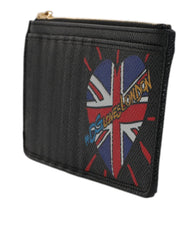 Dolce & Gabbana Black Leather #DGLovesLondon Cardholder Case Wallet -   -  Dolce & Gabbana.