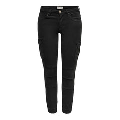 Only Black Cotton Skinny Pant -   -  Only.