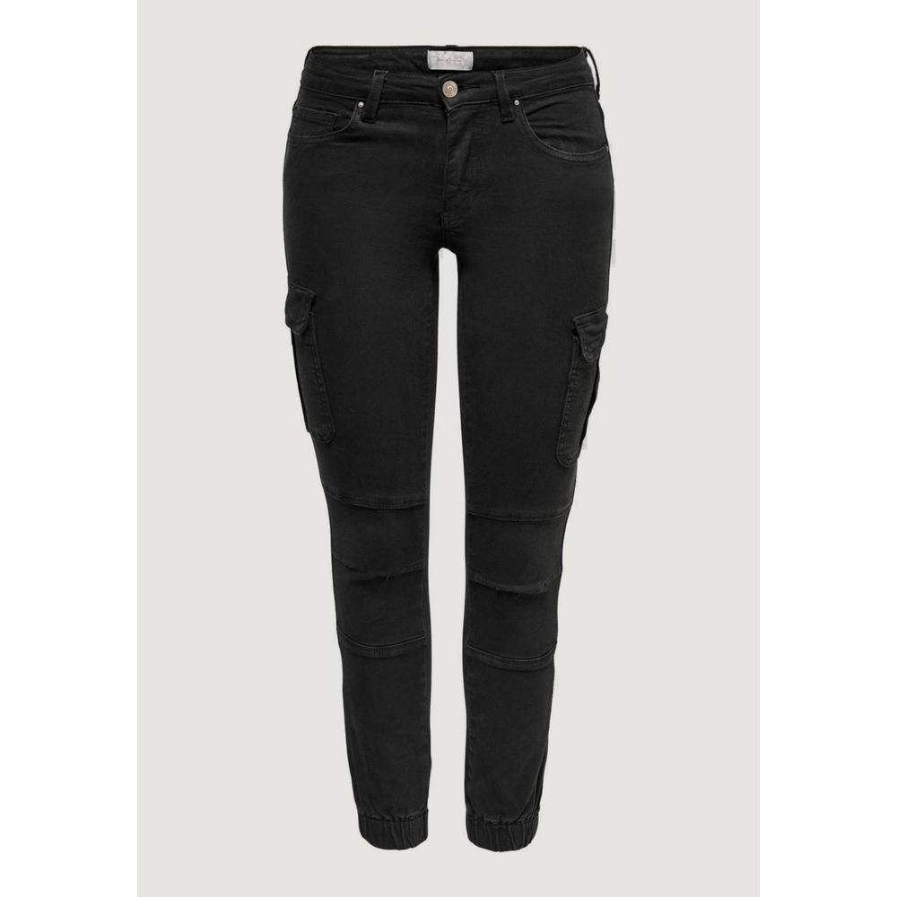 Only Black Cotton Skinny Pant -   -  Only.