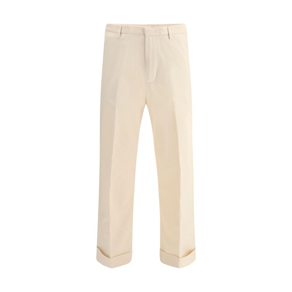 Valentino Wide leg cotton Pants -   -  Valentino.