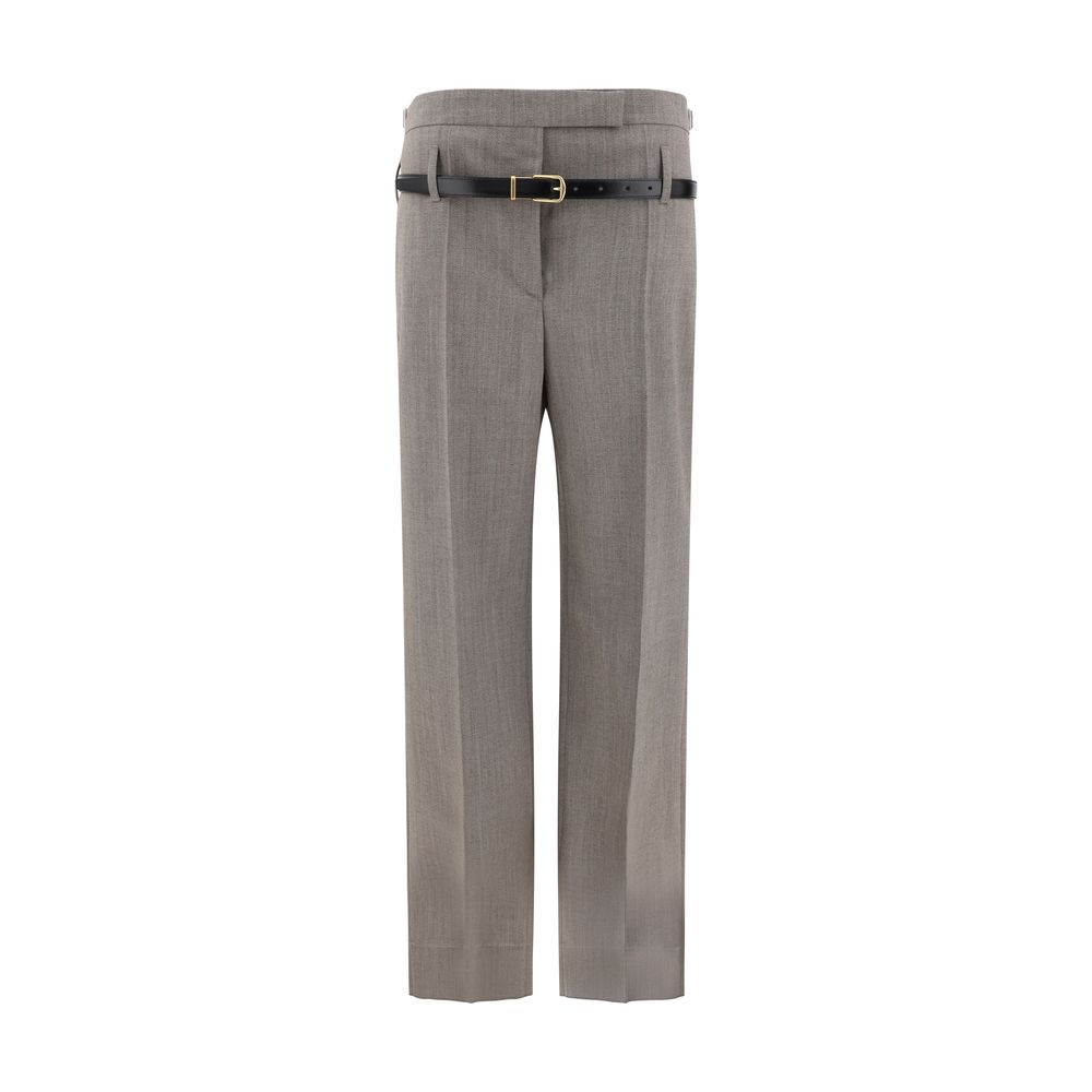 Prada Mélange palazzo Pants -   -  Prada.