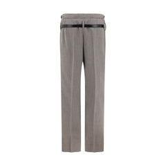 Prada Mélange palazzo Pants -   -  Prada.