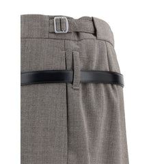 Prada Mélange palazzo Pants -   -  Prada.
