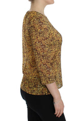 Dolce & Gabbana Multicolor Mosaic Print Silk Blouse T-shirt -   -  Dolce & Gabbana.