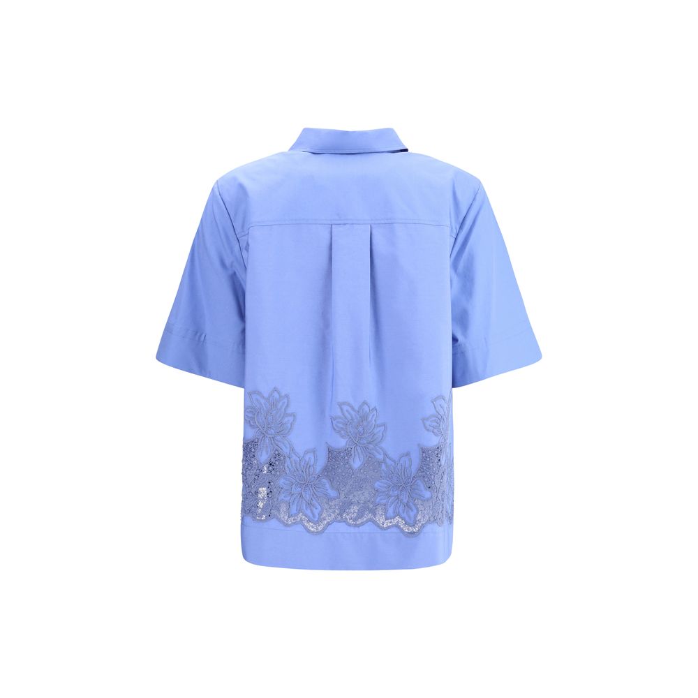 P.A.R.O.S.H. Short sleeves embroidered Shirt -   -  P.A.R.O.S.H..