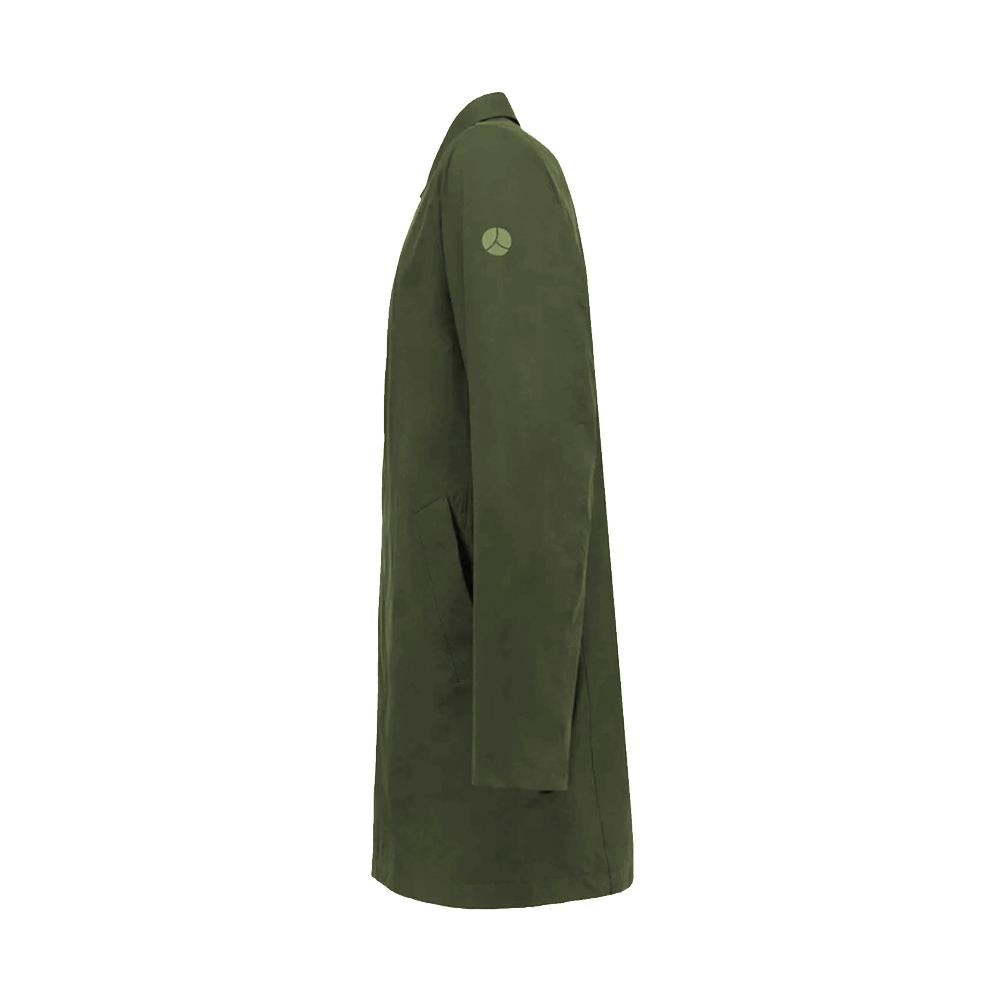 People Of Shibuya Green Recycled Polyester Men Trench Coat -   -  People Of Shibuya.