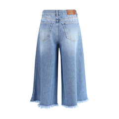PINKO Knee-length denim shorts -   -  PINKO.