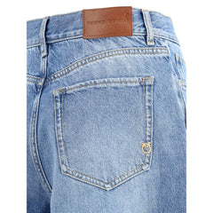 PINKO Knee-length denim shorts -   -  PINKO.