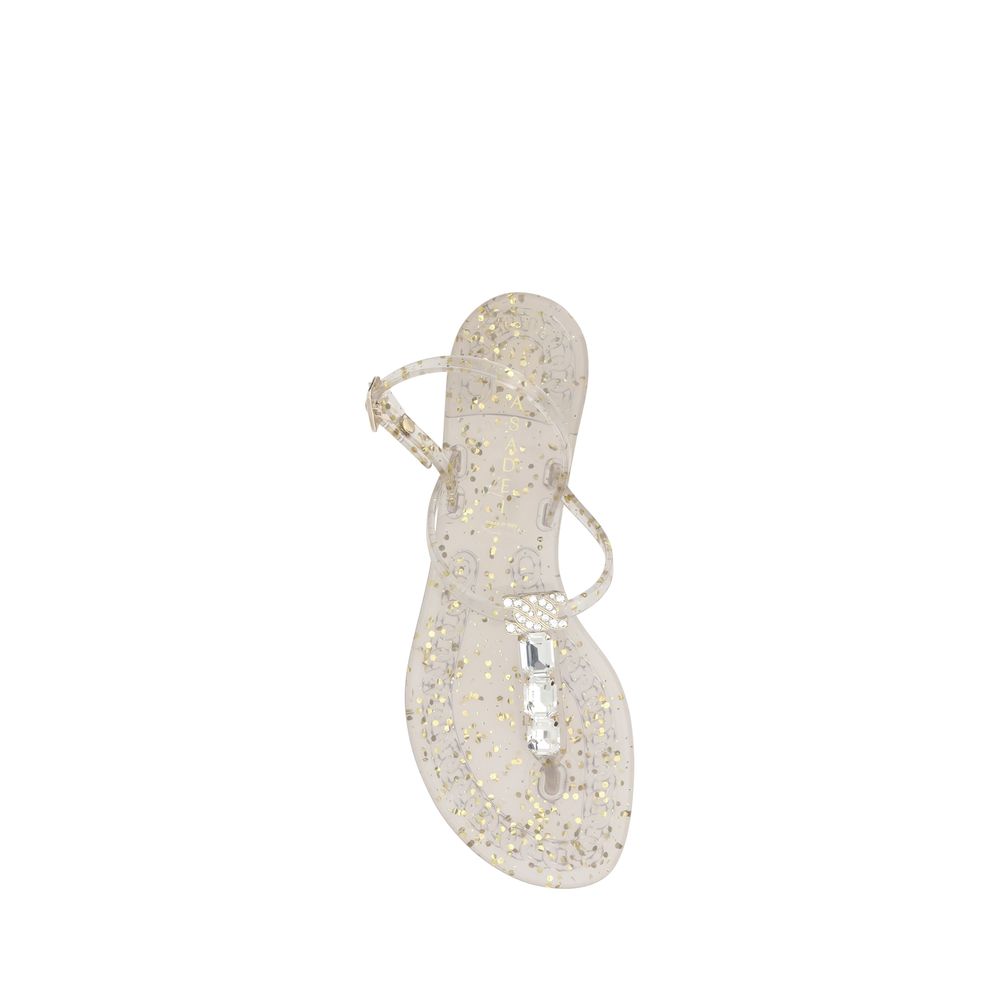 Casadei Swarovski Jelly Sandals -   -  Casadei.