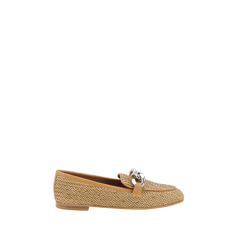 Casadei Woven leather Loafers -   -  Casadei.