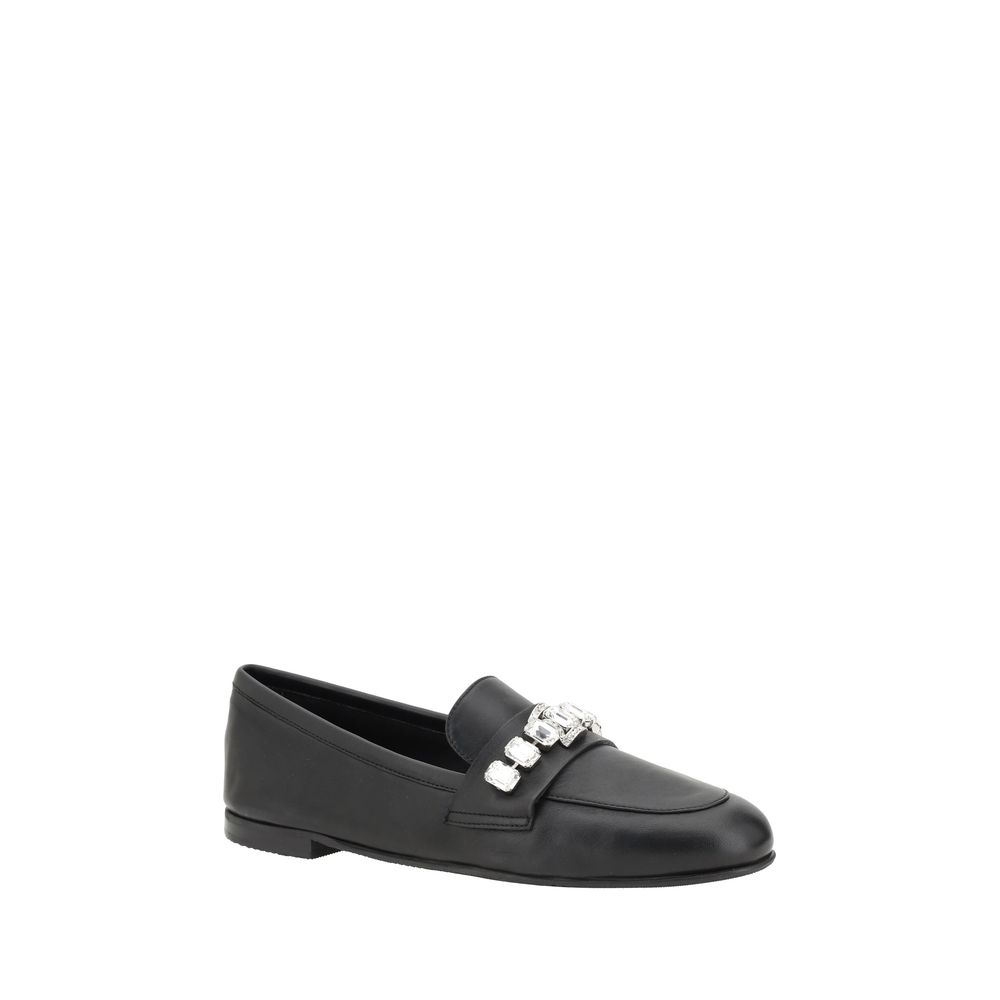 Casadei Loafers with sparkling embellishments -   -  Casadei.
