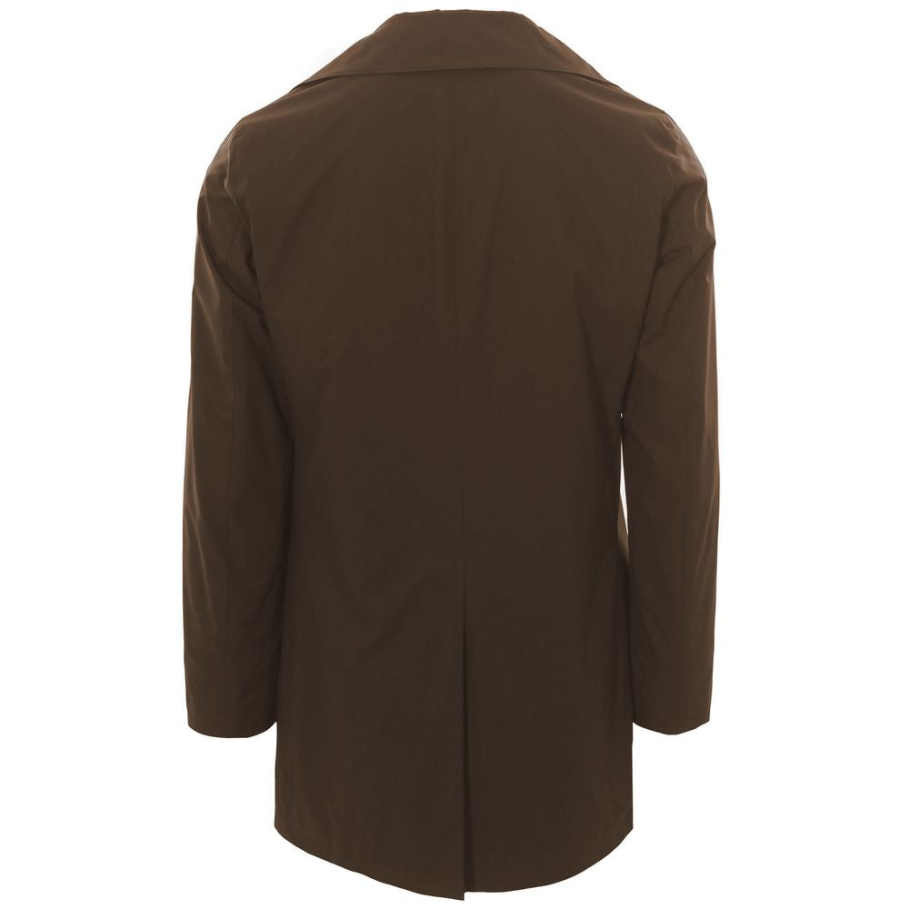 People Of Shibuya Brown Recycled Polyester Men Jacket -   -  People Of Shibuya.