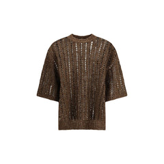 Brunello Cucinelli Sweater in perforated knit -   -  Brunello Cucinelli.