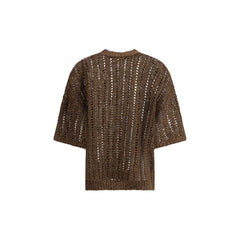 Brunello Cucinelli Sweater in perforated knit -   -  Brunello Cucinelli.