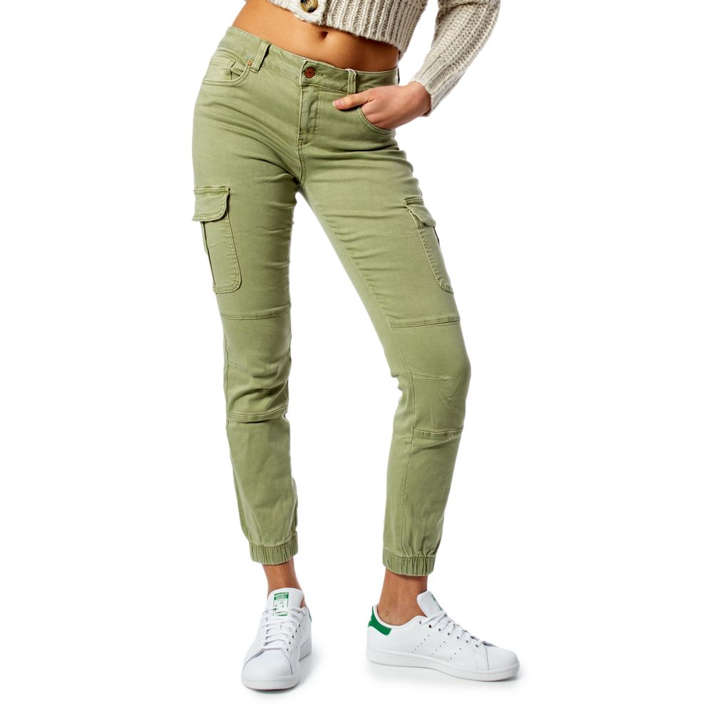 Only Green Cotton Skinny Pant -   -  Only.