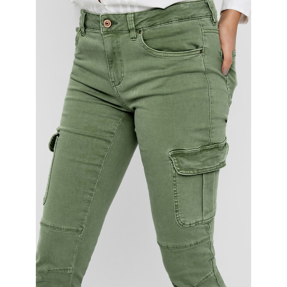 Only Green Cotton Skinny Pant -   -  Only.