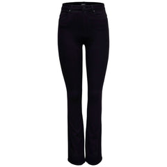Only Black Cotton Bootcut Jean -   -  Only.