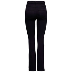 Only Black Cotton Bootcut Jean -   -  Only.
