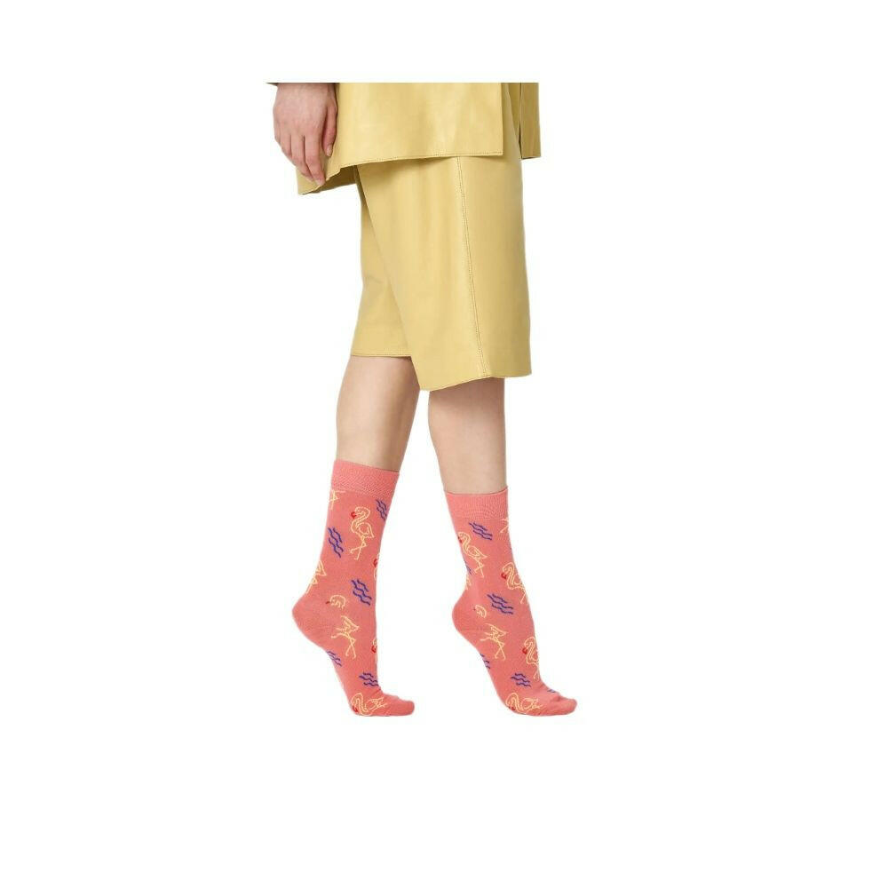 Happy Socks Orange Cotton Sock -   -  Happy Socks.