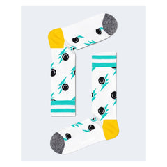 Happy Socks White Cotton Sock -   -  Happy Socks.