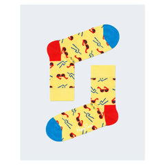 Happy Socks Yellow Cotton Sock -   -  Happy Socks.