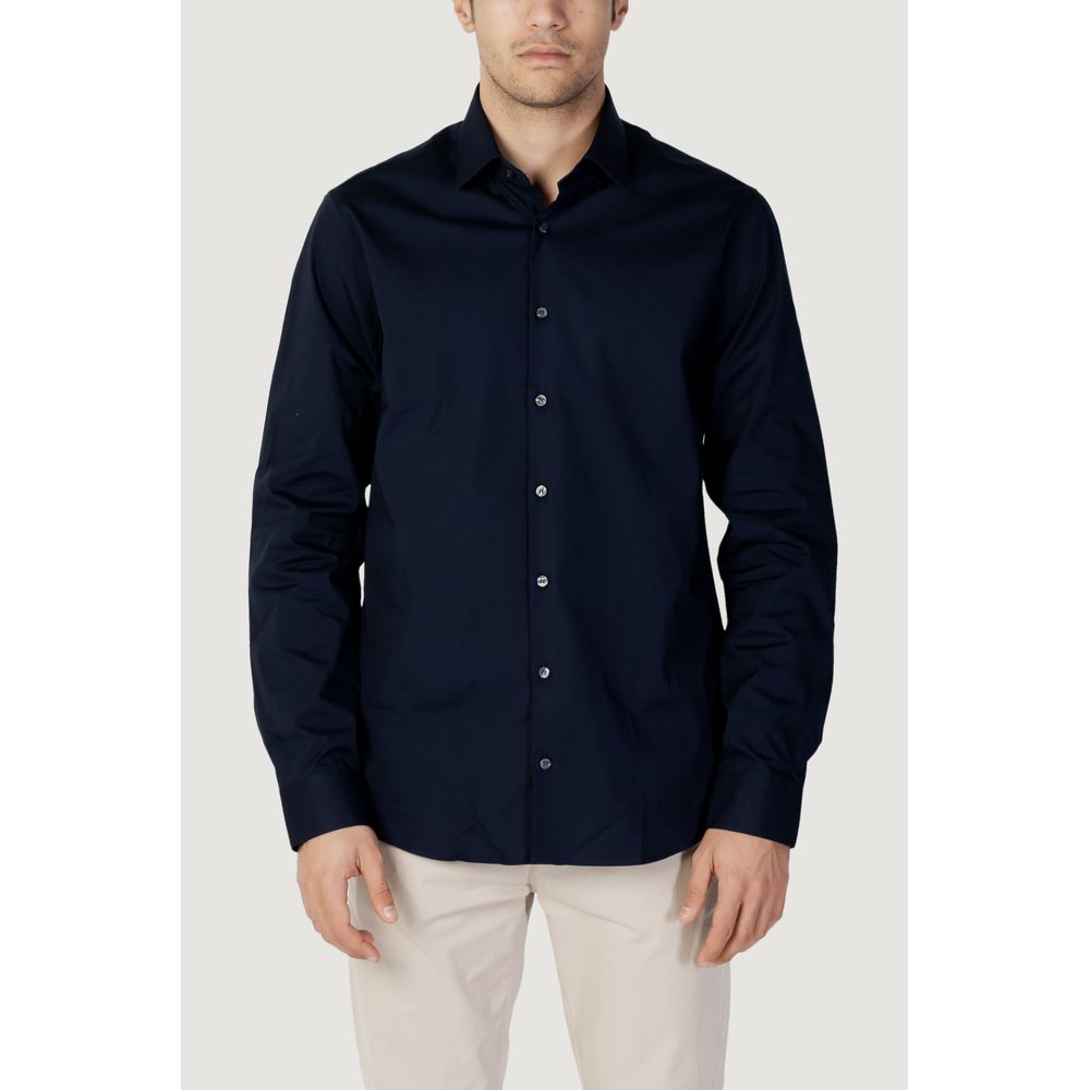 Calvin Klein Blue Cotton Shirt -   -  Calvin Klein.
