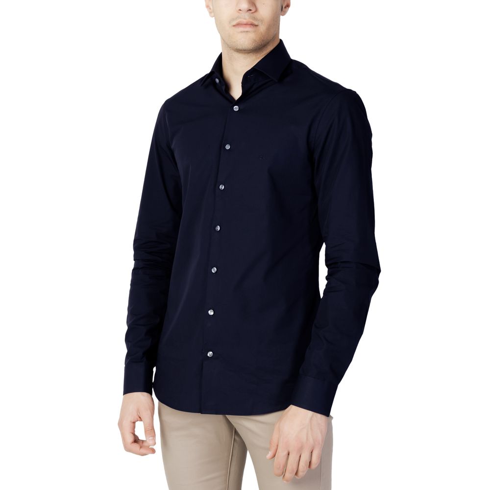 Calvin Klein Blue Cotton Shirt -   -  Calvin Klein.