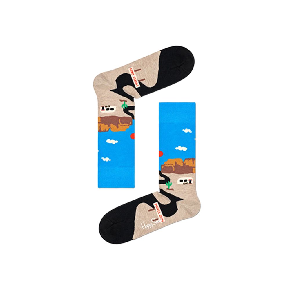 Happy Socks Blue Cotton Sock -   -  Happy Socks.